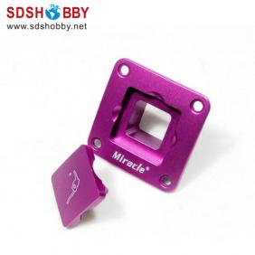High Quality Square CNC Aluminum Fuel Plug/Fuel Dot with Fuel Filling Nozzle-Purple Color (with magnet inside)