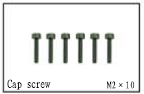 Cap Screw M2x10 for SJM 180 Helicopter SC8004