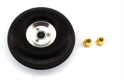 D89xΦ5.0xH32.0mm (3.5 in) Aluminum Rim Rubber PU Wheel HY006-03207