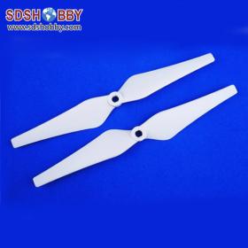 1pair* Dedicated Positive and in Reverse Propeller 9443 9.4x4.3 for DJI Phantom V2 with Self-locking Nut - White Color