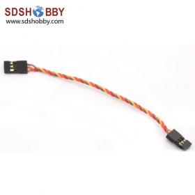10pcs* 26#/ 26AWG Twisted Wire 10cm 100mm Connecting Line for Flight Control/ Male-male Servo Wire- JR/ Futaba color