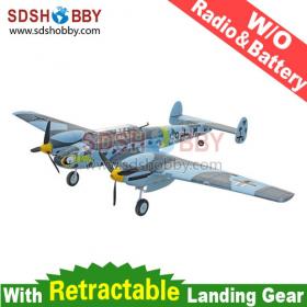 59in Messerschmitt BF-110 Brushless Foam Electric Airplane ARF (Radio and Battery not included) with Retractable Landing Gear