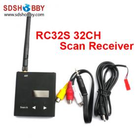 RC32S 5.8GHz 32 Channels Scan Receiver Digital Display w/Two AV output