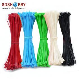 100pcs* Multicolor/ Nylon Ribbon W3.6*L300mm- White/ Black/ Red/ Green/ Blue