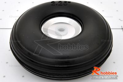 Î¦57 X H21.5 X Î¦4mm Aluminium Landing Wheel &amp; Rubber Tyre