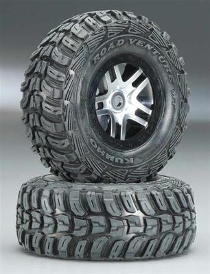 Traxxas Blk Bdlk Wheel, S1 Compound Tire : Slayer 4x4 TRA5976R