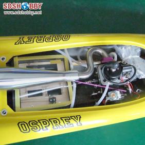 Osprey Racing Boat/ Rocket Boat/ Gasoline Boat with 26CC Zenoah Engine-Yellow