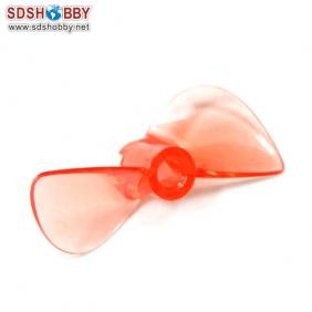 Two Blades 42 Red Nylon Propeller with Aperture=4mm, Diameter=42mm, for RC Electric Boat and Nitro Boat