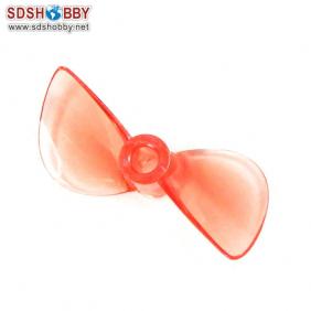 Two Blades 42 Red Nylon Propeller with Aperture=4mm, Diameter=42mm, for RC Electric Boat and Nitro Boat