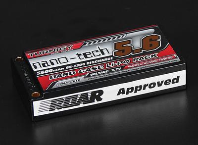 Turnigy nano-tech 5600mah 1S2P 65~130C Hardcase Lipo Pack (ROAR APPROVED)