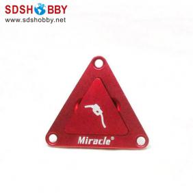 High Quality Triangle CNC Aluminum Fuel Plug/Fuel Dot with Fuel Filling Nozzle-Red Color (with magnet inside)