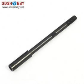 Drive shaft with screw  Length=100mm  Dia-A=4.76mm Dia-B=6.35mm Side=3.7X3.7mm
