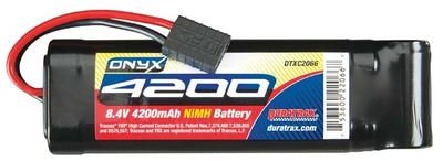 DuraTrax NiMH Onyx 8.4V 4200mAh Stick TRA Plug DTXC2066
