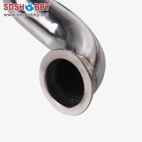 Front Exhaust Pipe/Bent Pipe L100mm/ D22mm for RC Boat 26CC Gasoline Engine