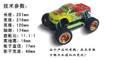 1/16th Scale Electric Powered Off Road Monster Truck S94186 PRO Kit Version