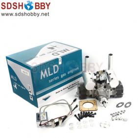 MLD70 70CC Twin Cylinder Gas Engine updated version with new CDI and New Metal Reed Valve