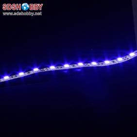 Blue 1 Meter Super Bright Waterproof LED Night Strip Light/ LED Strap Light/ LED Light Bar 12V with 3M Adhesive Patch