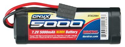 DuraTrax NiMH Onyx 7.2V 5000mAh Stick TRA Plug DTXC2064