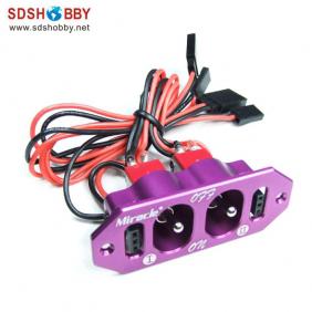 Twin Power Switch Purple Color
