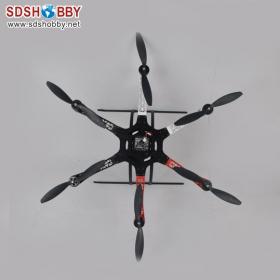 MH550BG Hexacopter/ Six-axle Flyer RTF with Glass Fiber Mounting Board and Rack (Not Foldable)