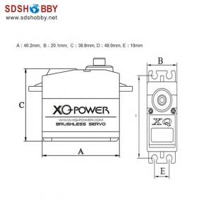XQ Power 16.5KG RC Model Brushless Digital Servo XQ-S4615D with Titanium Alloy Gears High Grade