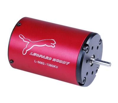 LEOPARD 5682/1670KV 4-Poles Inrunner Brushless Motor Red for 1/5 Cars LBP5682/3D