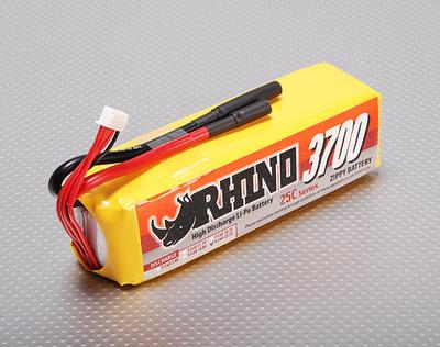 Rhino 3700mAh 6S 22.2v 25C Lipoly Pack