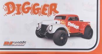 RJ Speed Digger Truck Kit Less Electrics RJS2016