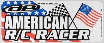 Associated American R/C Racer Bumper Sticker ASC3816