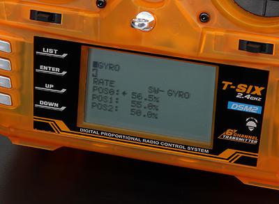 OrangeRx T-SIX 2.4GHz DSM2 6CH Programmable Transmitter w/10 Model Memory and 3-Pos Switch (Mode 2)