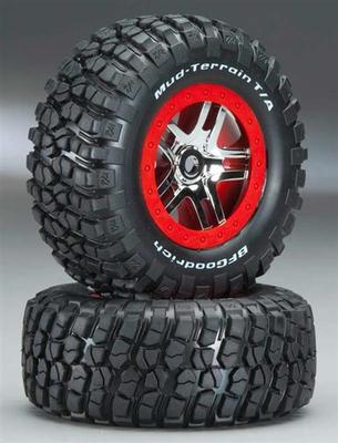 Traxxas Red Bdlk Wheel, w/ BFGoodrich Tire : Slayer 4x4 TRA5975A