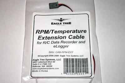RPM/Temperature Extension Cable