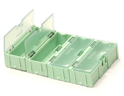 Integy Plastic Storage Box Parts/Hardware w/4 Comp INTC24123GREEN