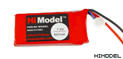 HiModel 850mAh 7.4V 20C Lithium Polymer Battery Pack W/ balancer