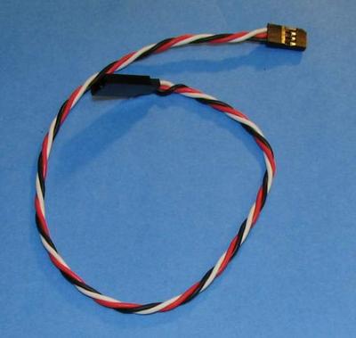 30cm (12 inch) Futaba Style 22AWG Twisted Servo Cable
