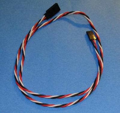 60cm (24 inch) Futaba Style 22AWG Twisted Servo Cable