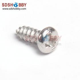 100pcs* Stainless Steel 304 Round Head Cross-shaped Self-tapping Screw M3*8