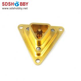 High Quality Triangle CNC Aluminum Fuel Plug/Fuel Dot with Fuel Filling Nozzle-Yellow Color (with magnet inside)