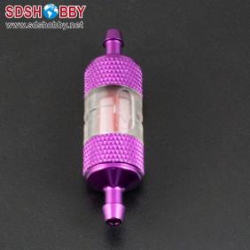 Prolux #1582B Light Weight Large Re-buildable Fuel Filter D4xL50 for Helicopter–Purple Color