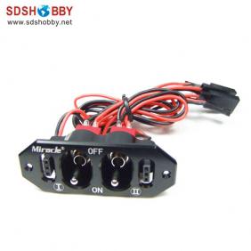 Twin Power Switch Black Color