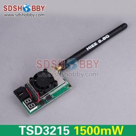 HIEE 5.8G 32CH 1500mW FPV Video Transmitter TSD3215 with Antenna & XT60 Switching Cable