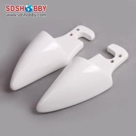 Wheel Pants for Yak 55 30-35cc RC Gasoline Airplane (Purple/ White) - White Color (for AG327-D)