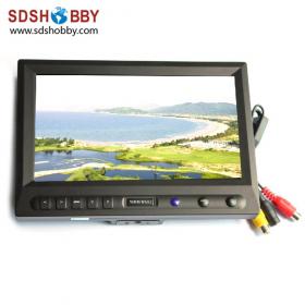 8in AV Monitor for FPV Aerial Photography/ Image Transmission with Lint Sun-hood and 12V Power Adapter