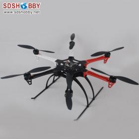 MH550BG Hexacopter/ Six-axle Flyer RTF with Glass Fiber Mounting Board and Rack (Not Foldable)