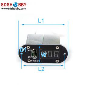 Oval Voltmeter with Switch for Servo Distribution Circuit Board