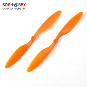 One Pair 1045 Positive and In Reverse Propellers-Orange Color for New IFLY-4, IFLY-4S Quadcopter