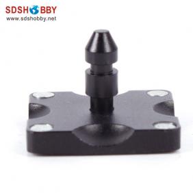High Quality Square CNC Aluminum Fuel Plug/Fuel Dot with Fuel Filling Nozzle-Black Color (with magnet inside)