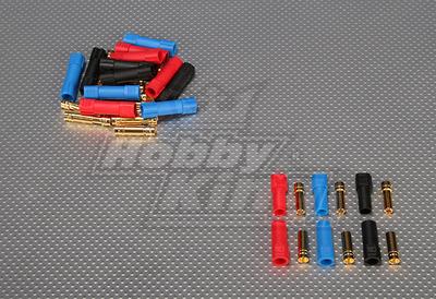 XT150 Connectors w/ 6mm Gold Connectors - Red, Blue & Black (5pairs/bag)