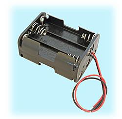 6-Cell AA-size Battery Holder With Wire Leads