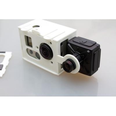 GoPro Hero 1&2 housing - "Duo Adapter" for "Snap" Version- White